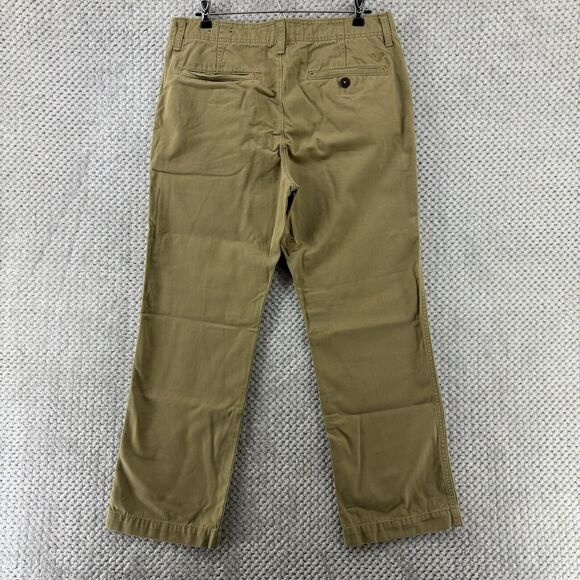 American Eagle Pants Men 32 (34X27) Khaki Beige The Original Boot Mid Rise - Picture 7 of 16